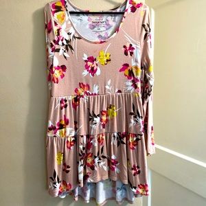 Torrid Flower Tunic-blush pink